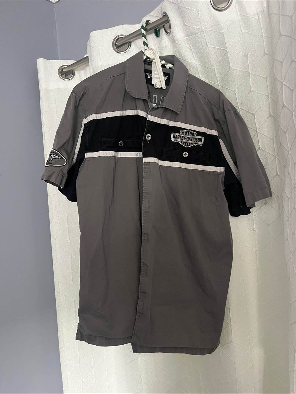 Harley-Davidson Gray and Black Genuine Motorcycles shirt